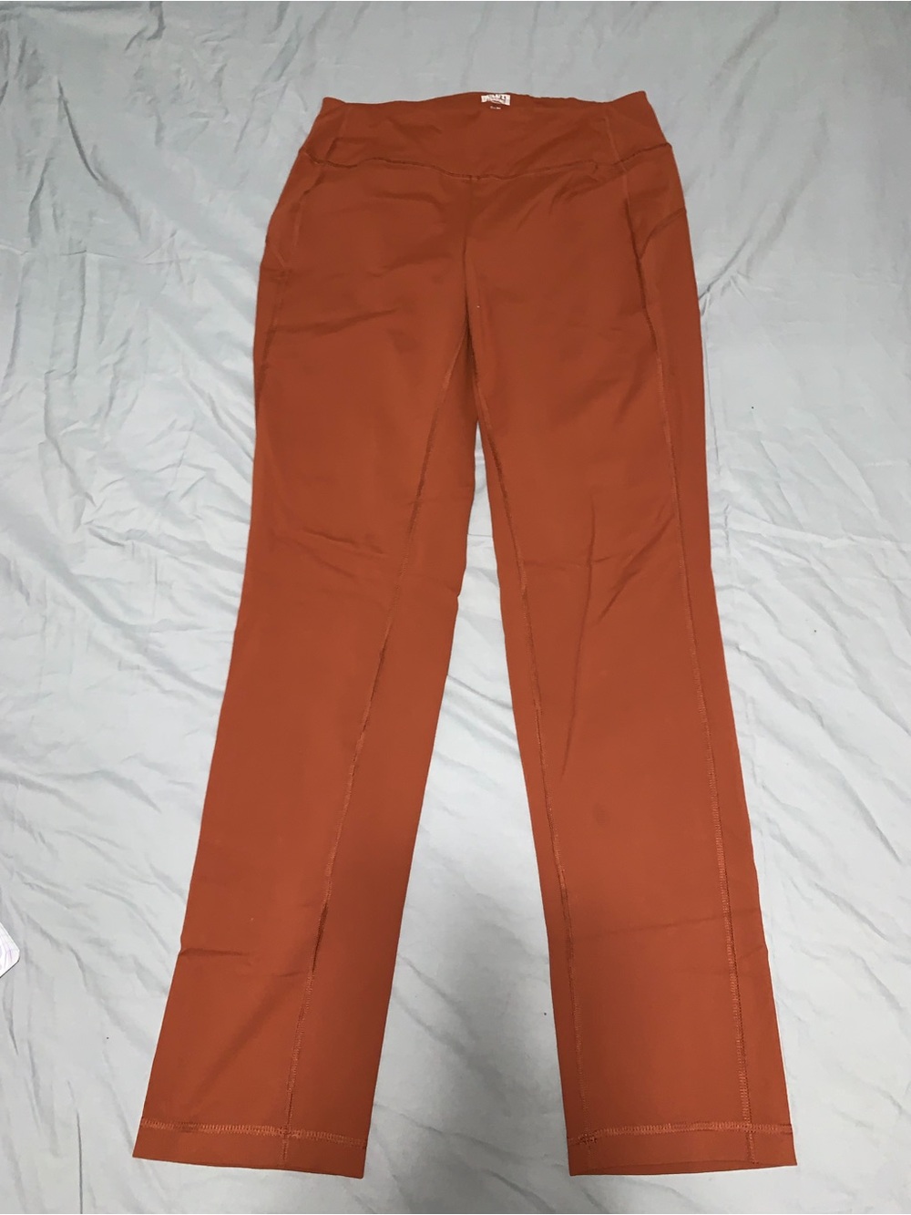 Duluth Trading Co Rust Orange Straight-Leg Women's Noga Pants